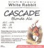 Кривий Ріг "White Rabbit"craft brewery Cascade Blonde Ale UA-04-KRR-11-EBL-P-xx-02-004