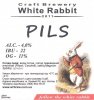 Кривий Ріг "White Rabbit"craft brewery Pils UA-04-KRR-11-PIS-P-xx-02-002