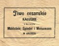 Калуш Browar Parowy Mühlstein, Spindel i Weissmann Cesarskie PL-09-KLS-03-CEC-X-xx-06-002