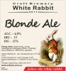 Кривий Ріг "White Rabbit"craft brewery Blonde Ale  UA-04-KRR-11-EBL-P-xx-06-002