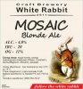 Кривий Ріг "White Rabbit"craft brewery Mosaic Blonde Ale UA-04-KRR-11-EBL-P-xx-10-002